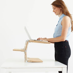 Laptop Stand - Standing Desk, work from home, sustainably harvested, manufactured in the USA