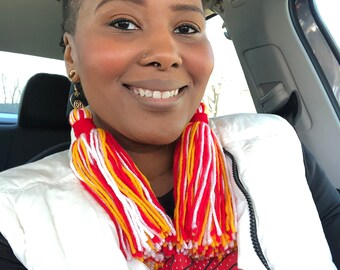Custom Color Tassel Earrings (2 or more colors)