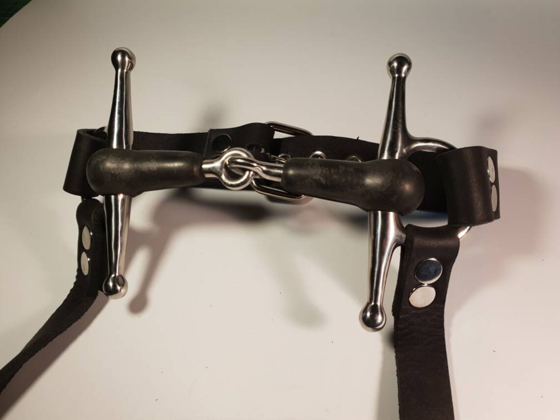 REAL Horse Bit Gag With Reins for Pony Play BDSM and Bondage Etsy