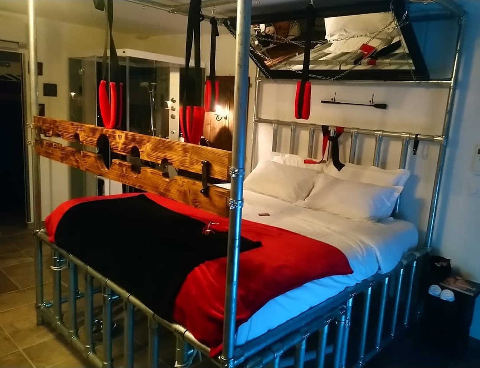 Ultimative Gerüst Bondage vier Poster Bett Käfig und Winde | Etsy