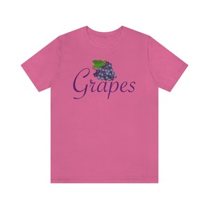 Purple Grapes Shirt, Fun Purple Grape T-shirt, Love Purple Grapes, Fruit Lover Shirt, Vintage Grape Shirt, Jersey Short Sleeve Tee