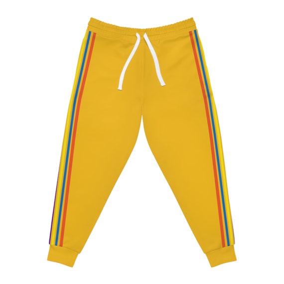 Striped Joggers Vintage Style Bottoms Athletic Joggers Etsy UK