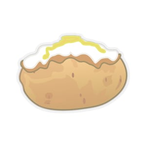 Baked Potato SVG, Kiss-Cut Stickers