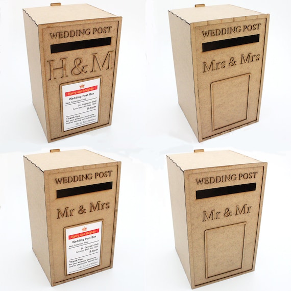 Wedding Post Mail Box - Royal Mail Reception Post & Cards - Personalised