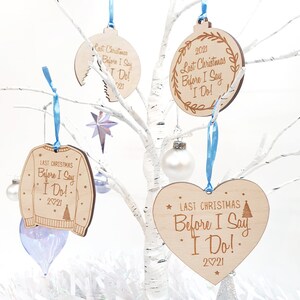 LAST Christmas Before I Say I Do Bauble