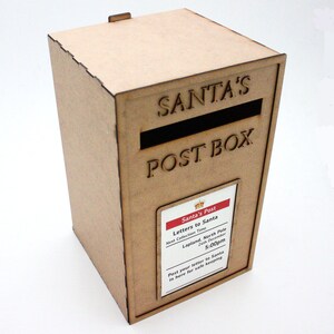 Santa's Post Box - Xmas Christmas Post box - Letters Mail & Cards - Personalised