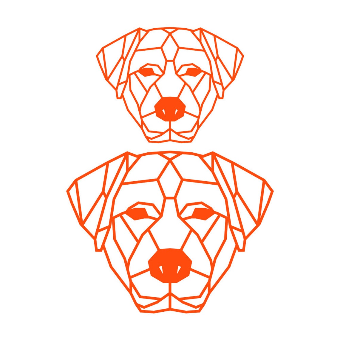 Labrador Gift Geometric Dog Wall Art Polygon Art Wall Decor Etsy