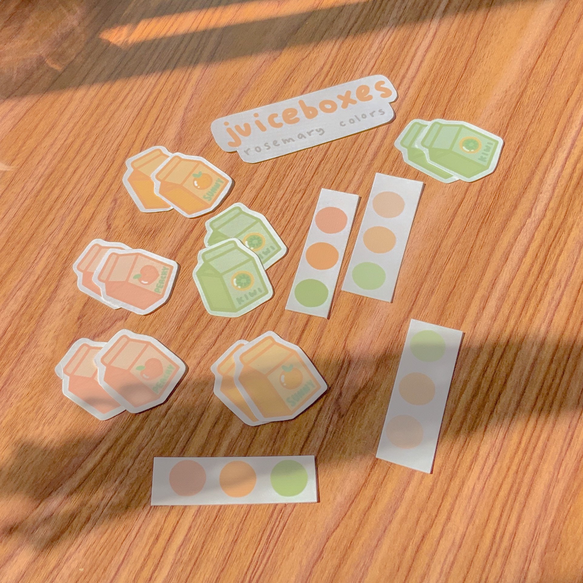 pastel aesthetic juicebox stickers cute stickers fruit etsy