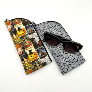 Halloween Fabric Sunglasses Case | Eyewear Case With Zipper