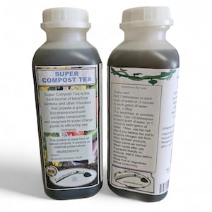 Super Compost Tea organic plant food (2x 16oz bottles)