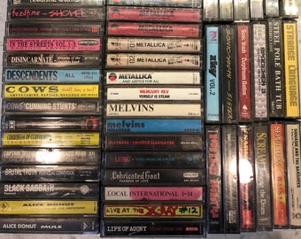 Rare Heavy Metal, Rock, Punk, Cassette Lot -