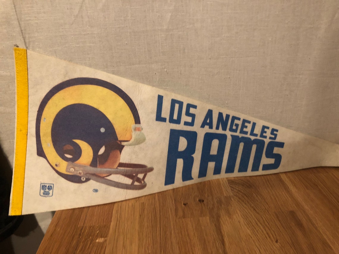 Vintage Pennant Flag Banner LA Rams Indians Grave Digger | Etsy Grave Digger Flag
