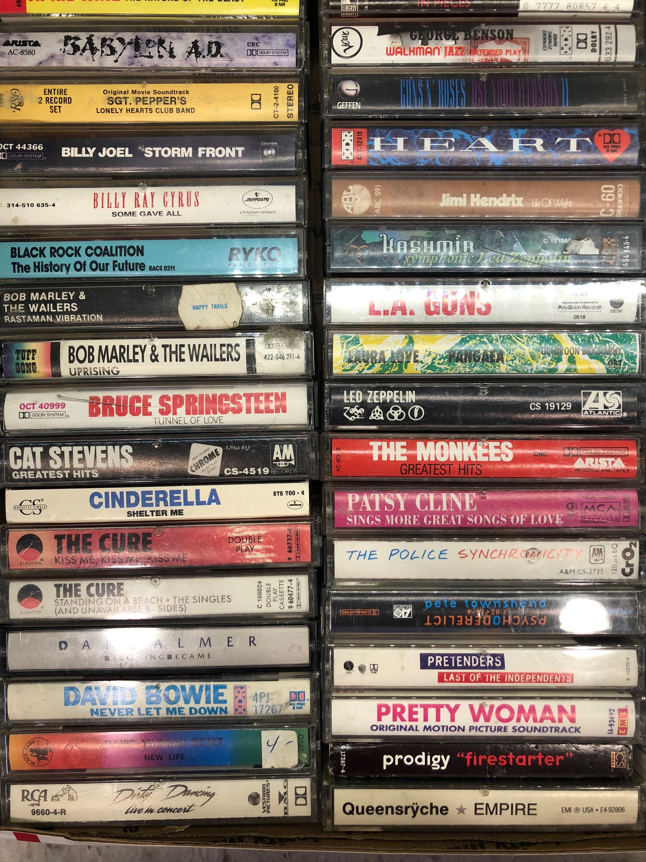 Rock cassette tape collection Classic Rock Country Rock Etsy