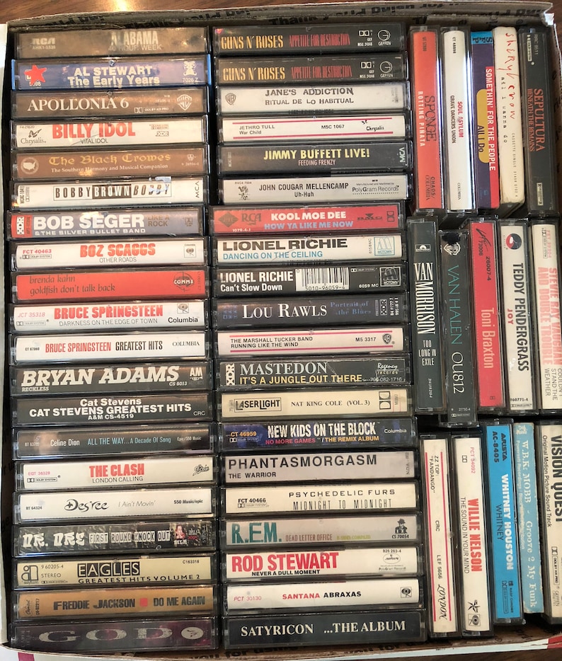 Large cassette tape collection Multiple Listings Classic | Etsy