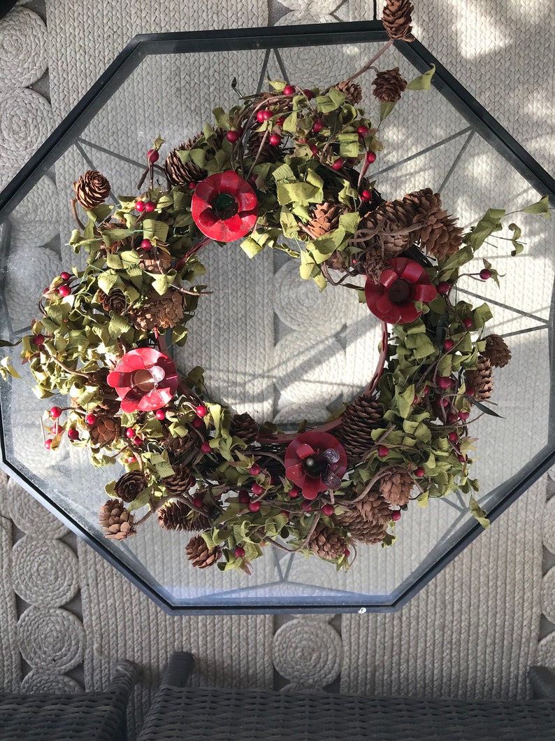 Tabletop Christmas Advent Wreath Etsy