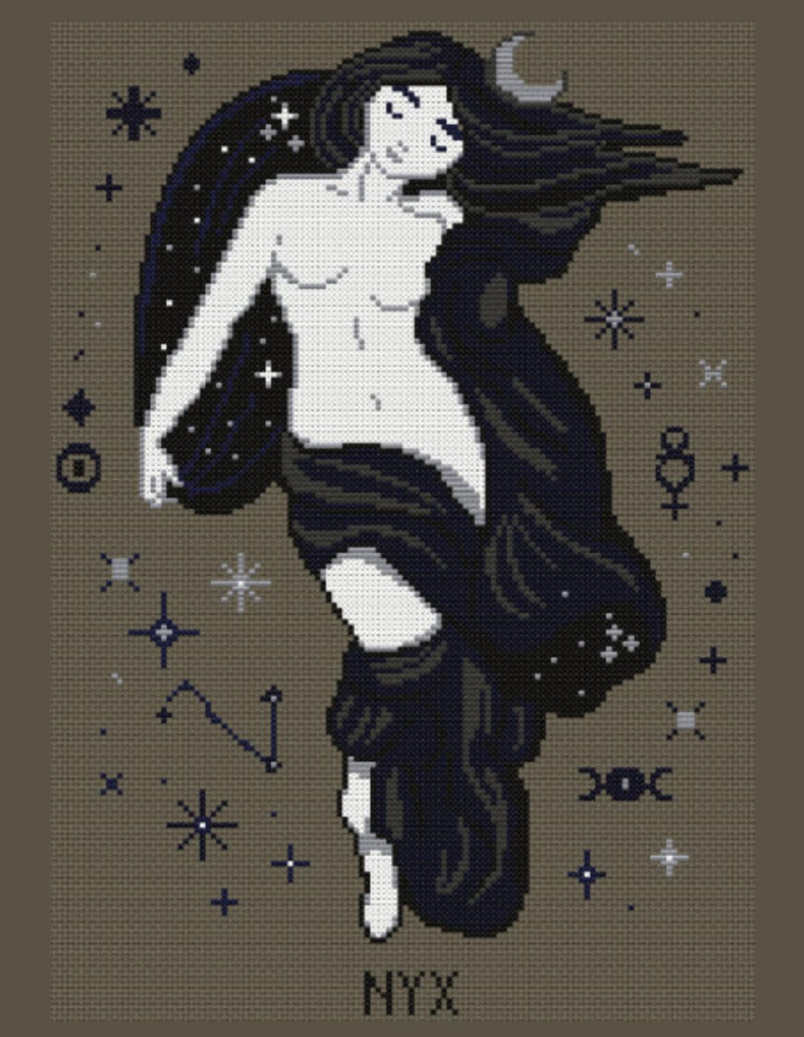 Goddess Cross Stitch Pattern Pack Digital Download File - Artemis ...