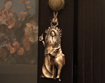 Décoration de Lughnasadh - Décoration d'intérieur - Porte-clés - Suspension de voiture - Figurine de sorcellerie païenne sorcière Wicca Vikings - Pièce d'autel - Fabriqué en Estonie
