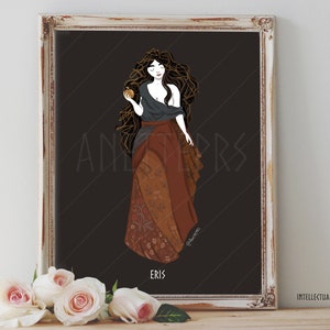 Art Poster Print - Eris Goddess Discord Greek Mythology Divine Feminine Pagan Wiccan - Home Decor - House Warming Gift