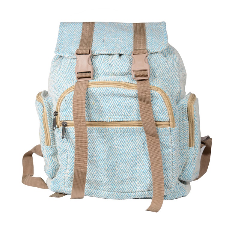 Handmade Cotton Loom Fabric Backpack Etsy