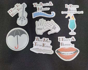 Pop Culture Stickers Comics Syfy Movie References