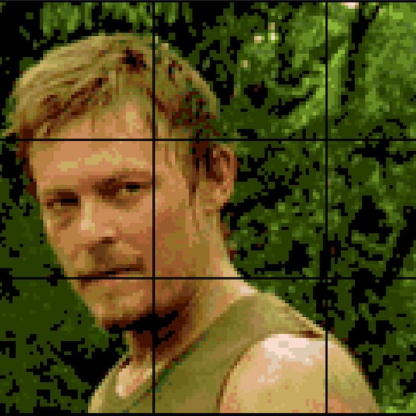 Cross Stitch Pattern Daryl Dixon Season 1