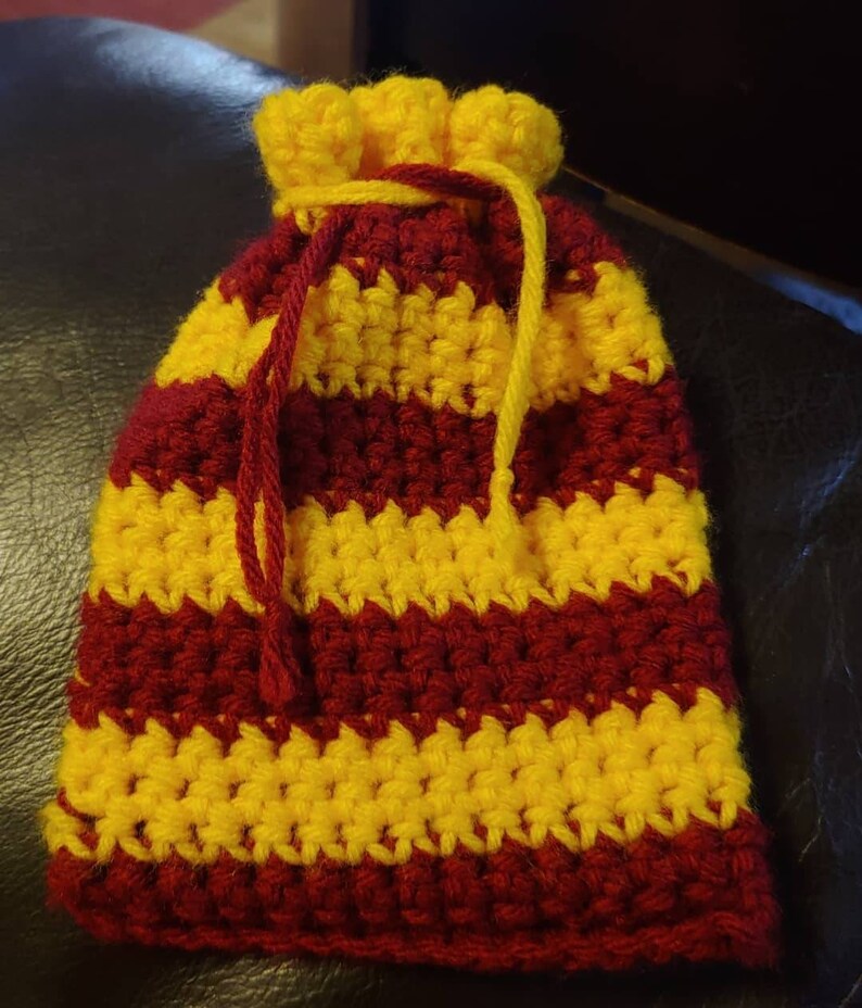 Hogwarts House Colors Crochet Bags
