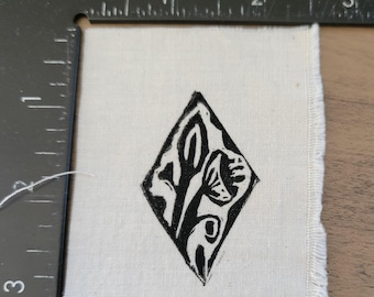Tiny Block Printed Fabric Patches
