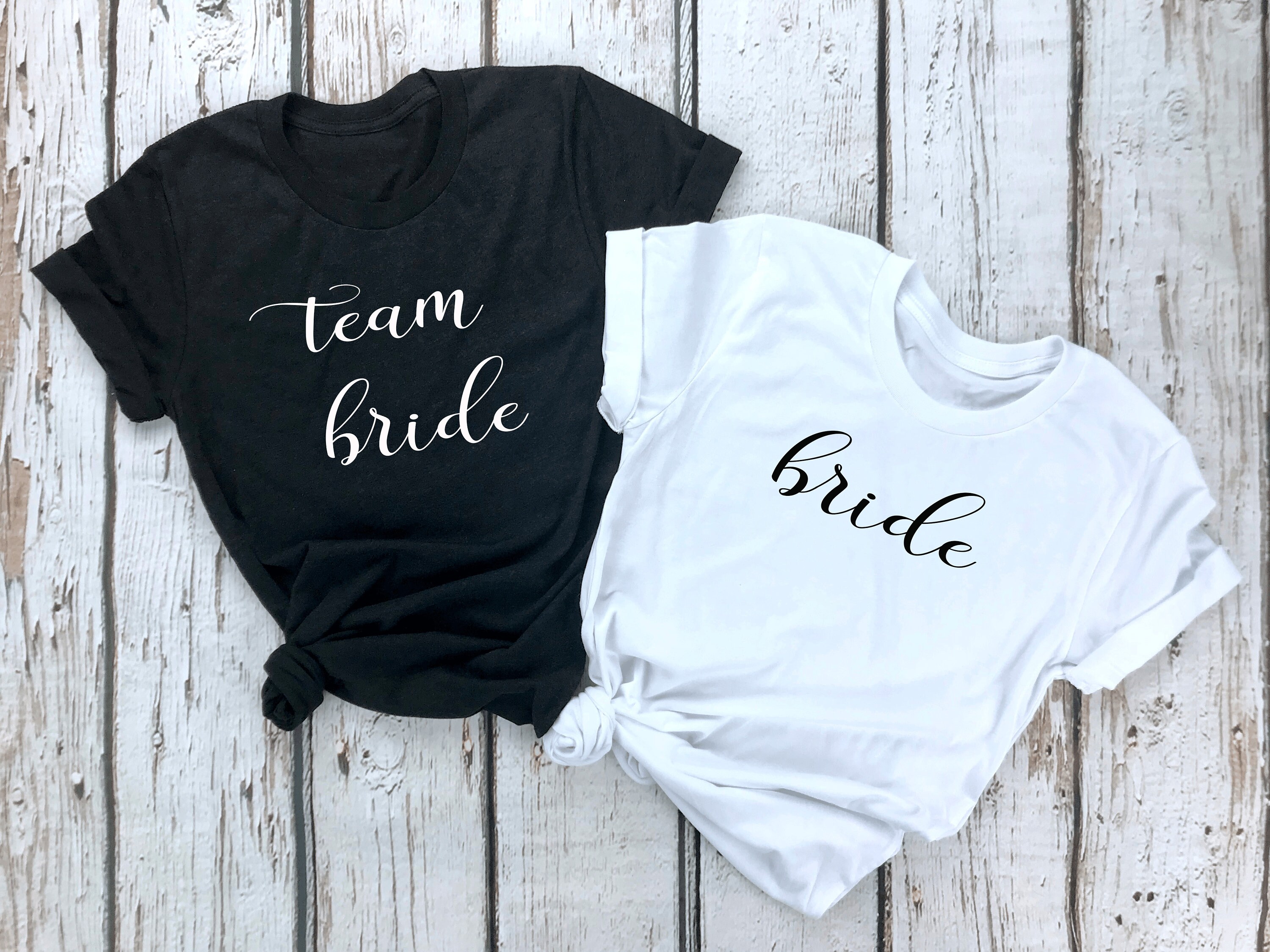bride and bridesmaid t shirts