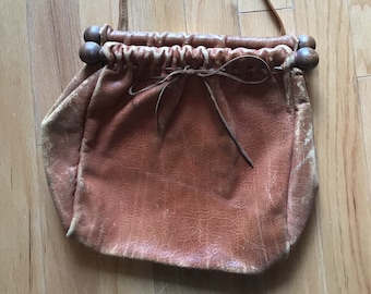 70s Tan Purse/Vintage Shoulder Bag/Vintage Handbag