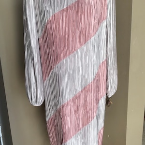 70s Lillie Rubin Accordion Pleat Evening Dress/ Semi-formal Vintage/ Large Vintage/ Modern Day Large