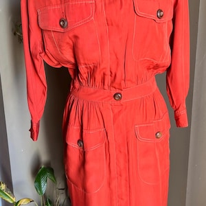 80er Jahre Kleid / Liz Claidose/ 80’ s Fashion/ Vintage 80er/ Small Vintage/Elastische Taille/Sommer Vintage / Frühling Vintage/Liz Claidose Kleid/Herbst