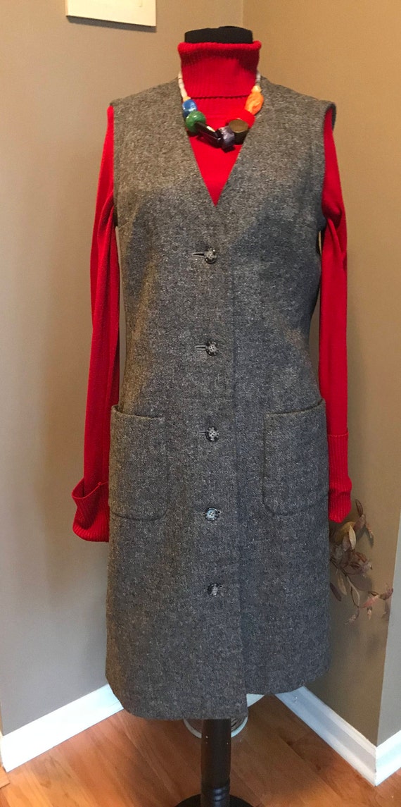 60s Gray Wool Vintage Mademoiselle Ricci/ Nina Ri… - image 10