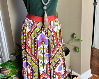 70s Craely Maxi Dress/ Small/ Vintage Maxi Dress/Autumn Vintage/Winter Vintage/Modern Day Small