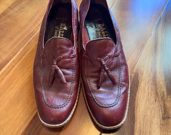 80s Bally Loafers/Vintage Loafers/Bally/80s Loafers/ Leather Loafers/ 80s Bally/Vintage Shoes/ 80s Shoes/Size 9 /