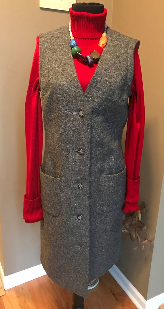 60s Gray Wool Vintage Mademoiselle Ricci/ Nina Ric