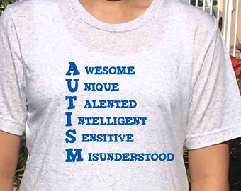 Camiseta de concienciación sobre el autismo, camiseta de mamá autista, camiseta de conciencia, regalo para la camiseta de la madre autista, camisa de autismo, regalo para el autismo