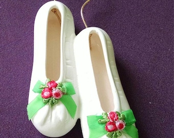 Ballet Shoes Porcelain Ornament