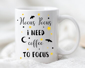 Hocus Pocus Mug, Author Gift, Coffee Lovers Gift, Tea Lovers Gift, Bookish Mug, Magic Mug Gift, Coffee Mug, Fall Mug, Autumn Mug