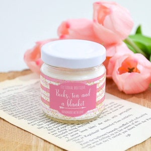 Books Tea And A Blanket Bookish Candle / Pick Your Scented Bookish Candle / Book Lovers Gift For Her / Hand Poured Scented Candle