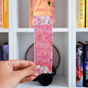 Reading Do Not Disturb Laminated Bookmark / Bookish Gift / Readers Gift / Unique Bookmark / Book Lovers Cute Bookmark / Book Lovers