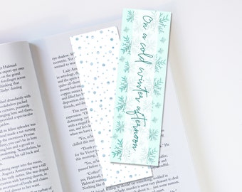 Christmas Bookmark, Bibliophile, Bookish Gift, Readers Gift, Unique Bookmark, Book Lovers, Cute Bookmark, Christmas Gift, Holiday Gift