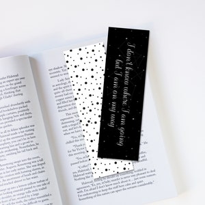 I Don&#39;t Know Where I Am Going But I Am On My Way Bookmark | Laminated Bookmark | Bibliophile Bookmark | Bookish Merch | Bookish Gift | Gift