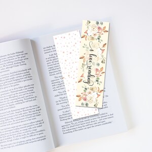 I Love Reading Bookmark, Bibliophile, Bookish Gift, Readers Gift, Unique Bookmark, Book Lovers, Cute Bookmark, Book Lovers Gift, Bookmarks