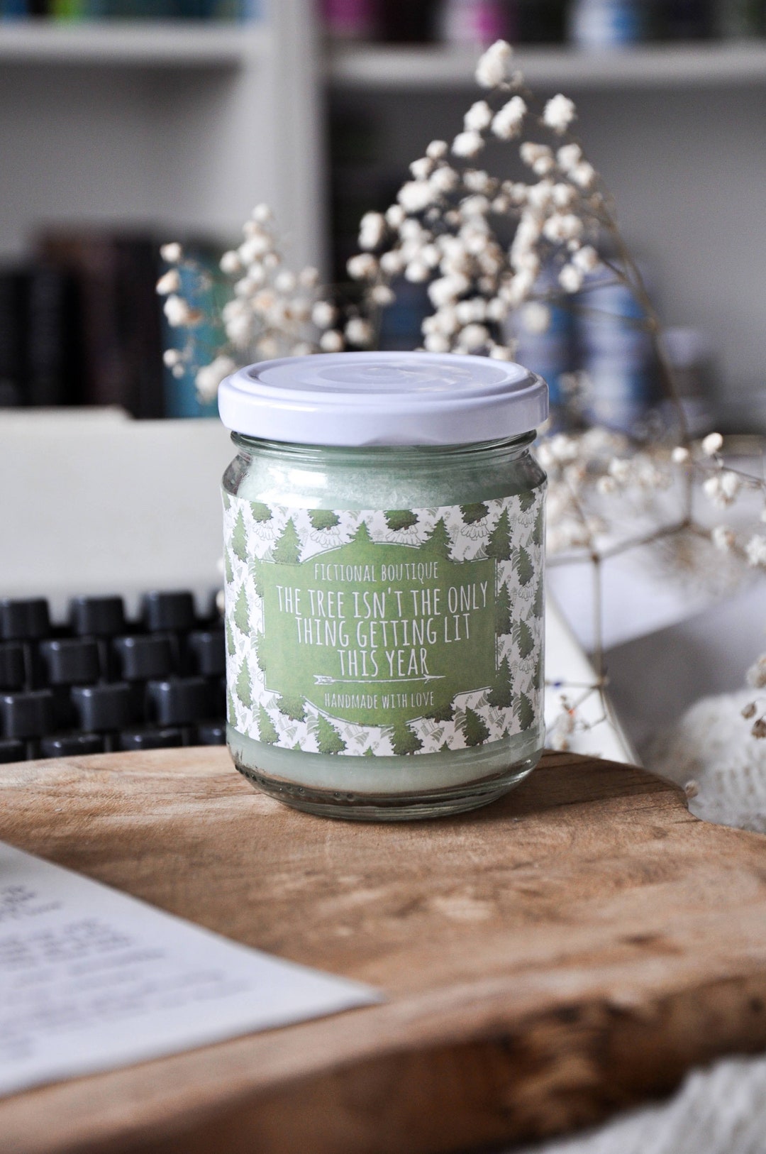 Funny Christmas Candle Bookish Candle Hand Poured Candle Etsy