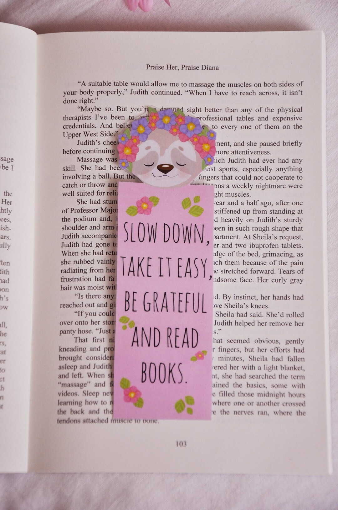 Sloth Bookmark Bibliophile Bookish Gift Readers Gift Etsy