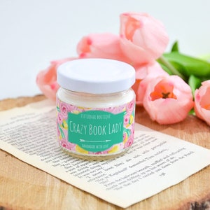 Crazy Book Lady Candle, Funny Bookish Gift, Pick Your Scented Bookish Candle / Book Lovers Gift For Her / Hand Poured Scented Candle