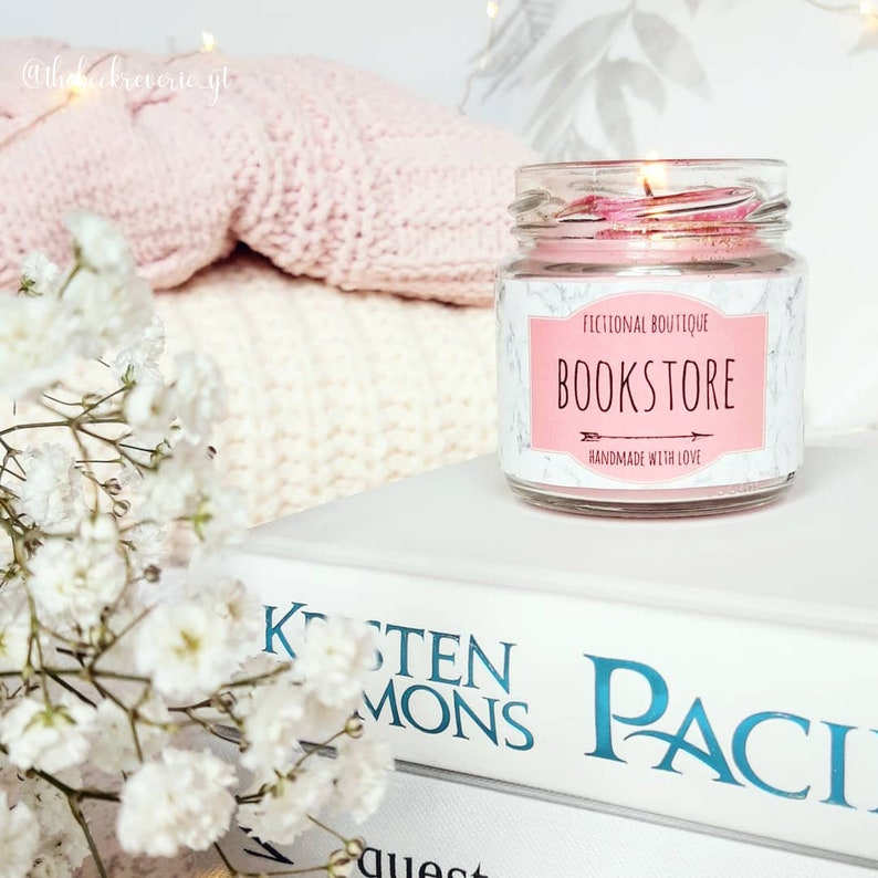 Bookstore Bookish Candle Bookish Candle Palm Wax Candle Etsy