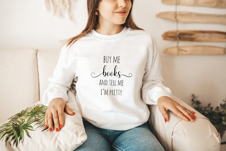 Buy Me Books Funny Cotton Tee  Bookish Tshirt  Gift For Her  Bookish Apparel Unisex  Book Lovers Gift  Readers Apparel Bookish Clothing