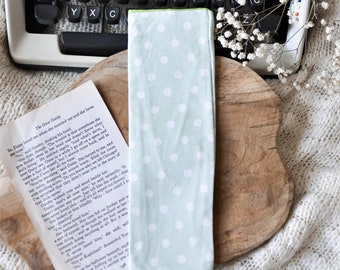 Polka Dot Bookmark Keeper, Bookmark Sleeve, Bookmark Bag, Bookmarks, Bag, Flamingo Cute Gift, Gift For Her, Book Lovers Gift, Bookmark Saver