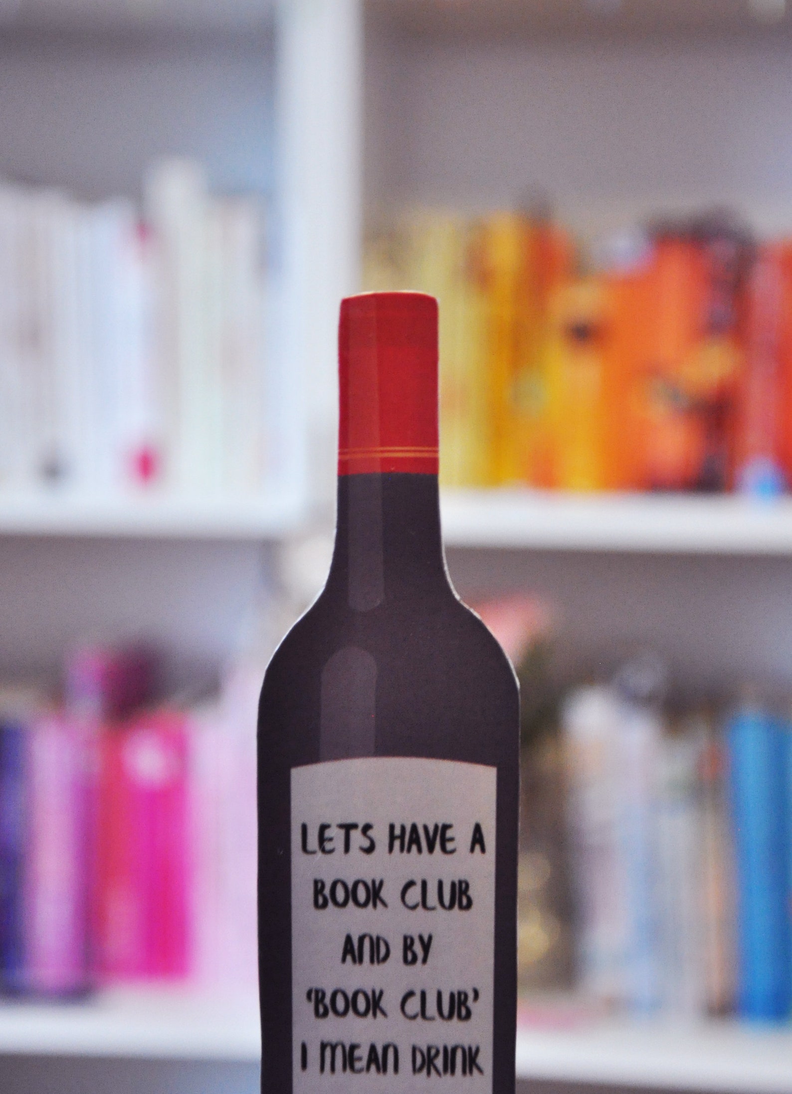 Wine Bottle Bookmark Bibliophile Bookish Gift Readers Gift Etsy